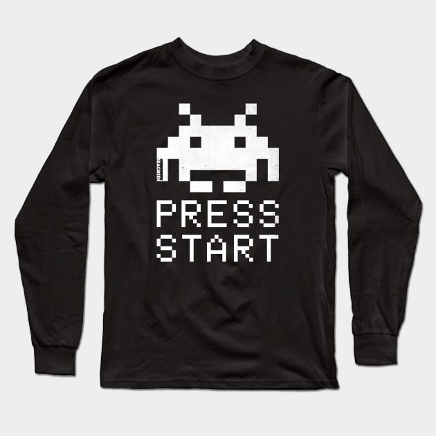 Press Start Long Sleeve T-Shirt by SeaGreen